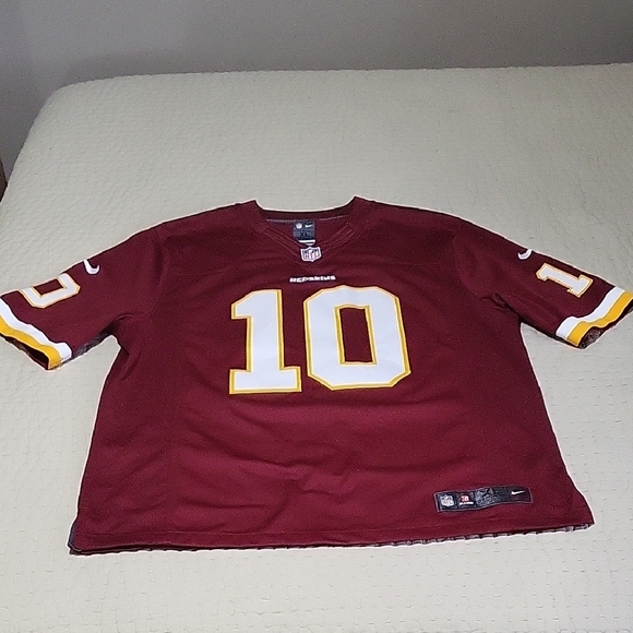 Nike On Field Redskin Burgundy And Gold Jersey with #10 Griffin 111 Mens Size XL